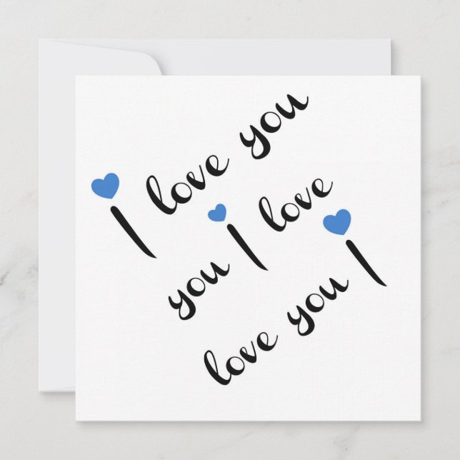 I Love You Card (Front)