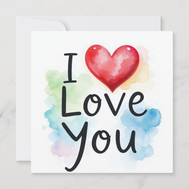I Love You Card (Front)