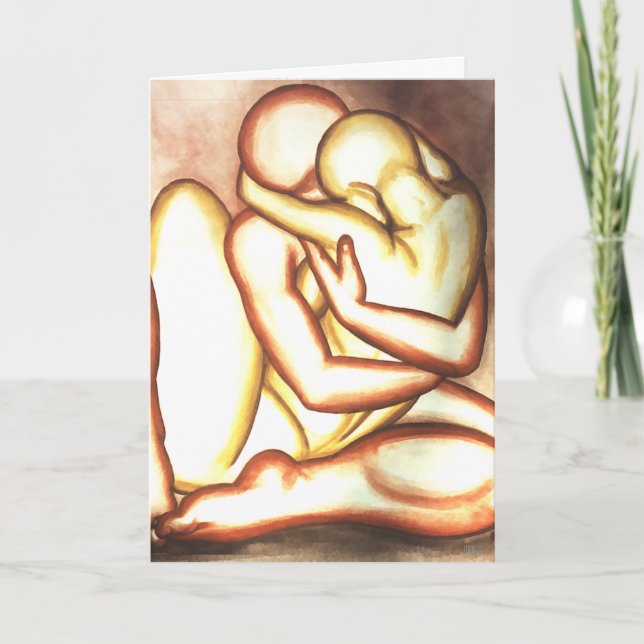 I Love You Card Personalised Romantic Hug Cards (Front)