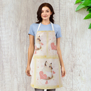I Love You Cat Apron