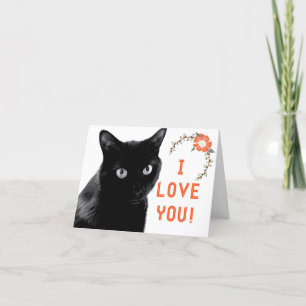 "I Love You" Cat Note Cards