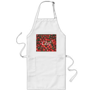 I Love You - Cherry design Long Apron