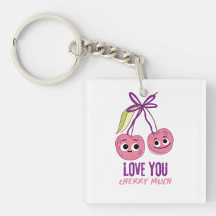 I LOVE YOU CHERRY MUCH KEY RING