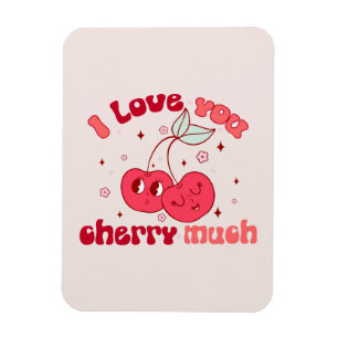 I Love You Cherry Much Magnet