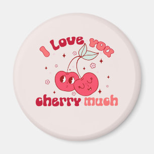 I Love You Cherry Much Magnet