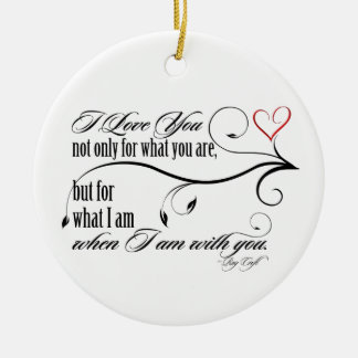 I love you Christmas ornament