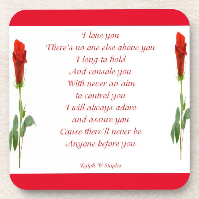 I love you coaster (Front)