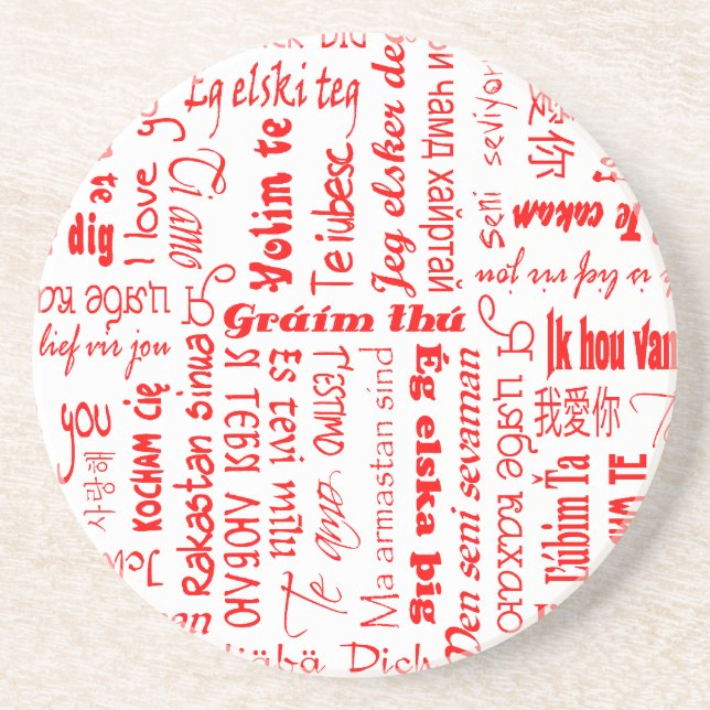 I Love You Coaster (Front)