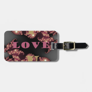 I Love You Cosmic Constellation Pattern Art Design Luggage Tag