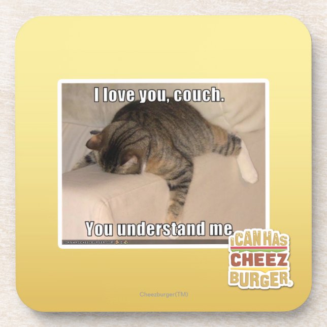 I love you, couch. coaster (Front)