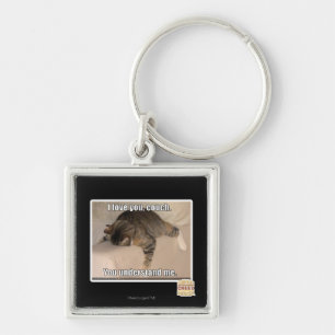 I love you, couch. key ring