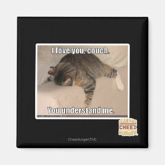 I love you, couch. magnet