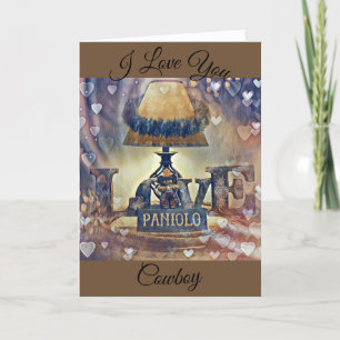 I Love You Cowboy Card