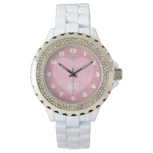 “I LOVE YOU” custom monogram watches