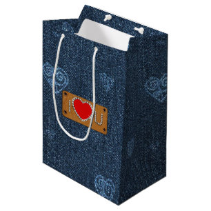 I Love You. Custom Name Gift Bags