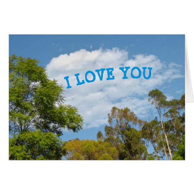 "I LOVE YOU" Customisable (Front Horizontal)