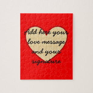 I Love You customisable message Jigsaw Puzzle