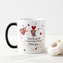 I love you Cute cartoon Heart Morphing