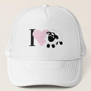 I love You Cute Cartoon Trucker Hat