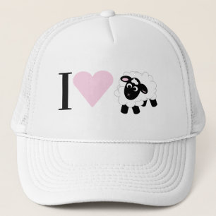 I love You Cute Cartoon Trucker Hat