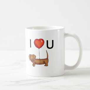 I LOVE YOU - Cute Dachshund MUG