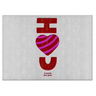 I Love You Cutting Board 38.1 cm x 27.9 cm