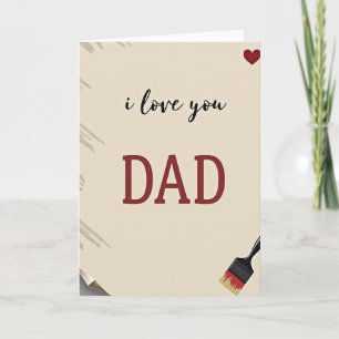 I Love You Dad Best Ever Card