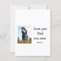 I love you dad father's day elegant add photo text