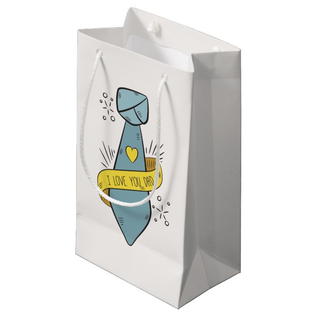 I Love You Dad Father's Day | Gift Bag (Front Angled)
