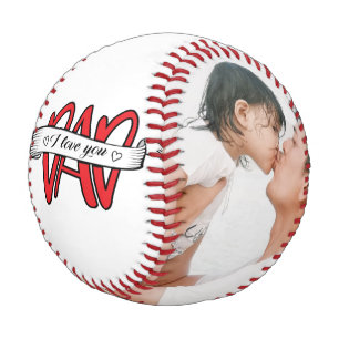 I Love You Dad Fathers Day Photo Baseball