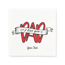 I Love You Dad Fathers Day Typography