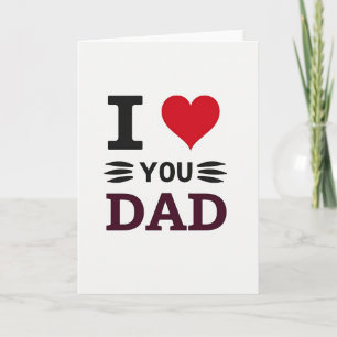 I Love You Dad Graphic Card