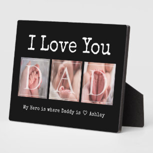 I Love You Dad Keepsake Multi Photo Plaque