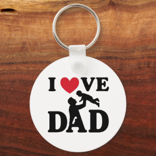 i love you dad key ring