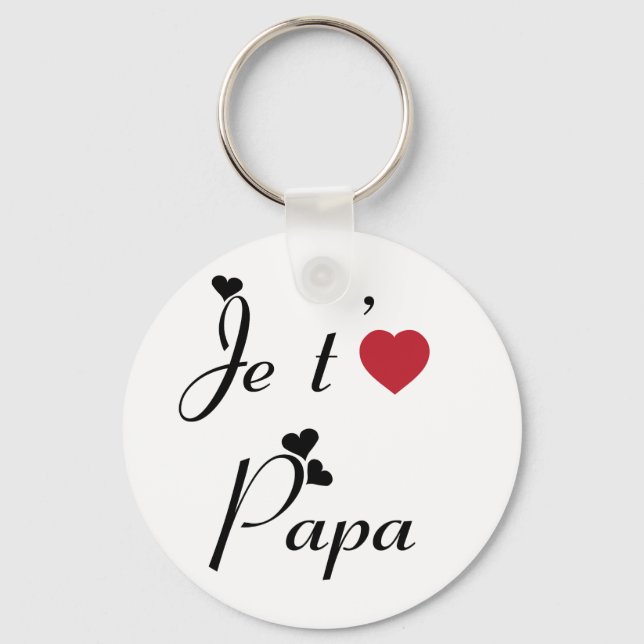 I Love You Dad Key Ring (Front)