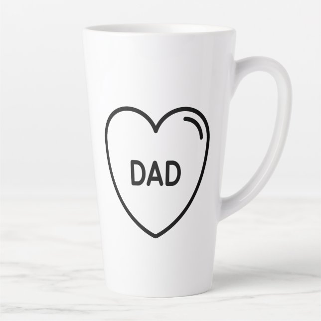 I love you dad l Father's day  Latte Mug (Right)