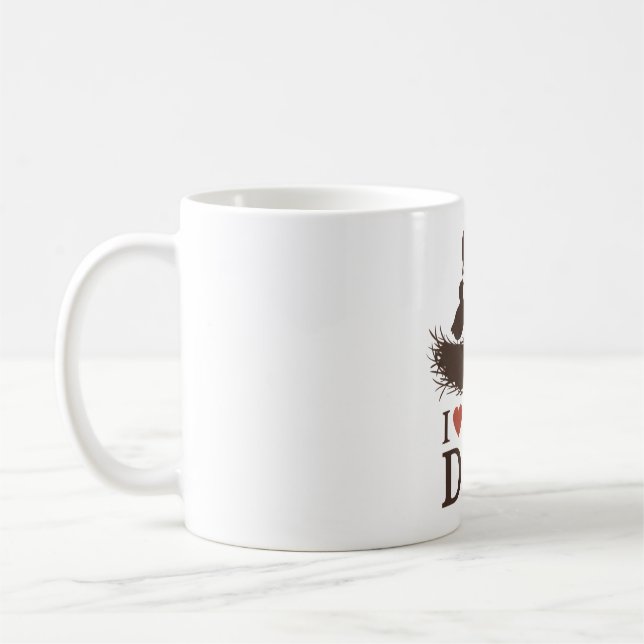 I Love You Dad - Sweet Nesting Silhouette Coffee Mug (Left)
