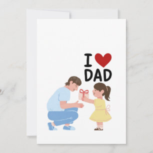 i love you dad thank you card