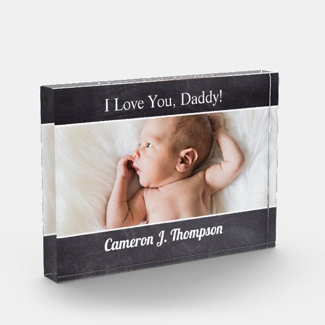 I love you Daddy Custom Photo father's day (Left)