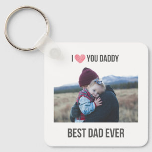I LOVE YOU DADDY KEYCHAIN 2 PHOTO CUSTOM