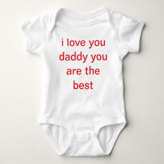 i love you daddy t-shirt for baby bodysuit