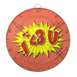 I love you dartboard