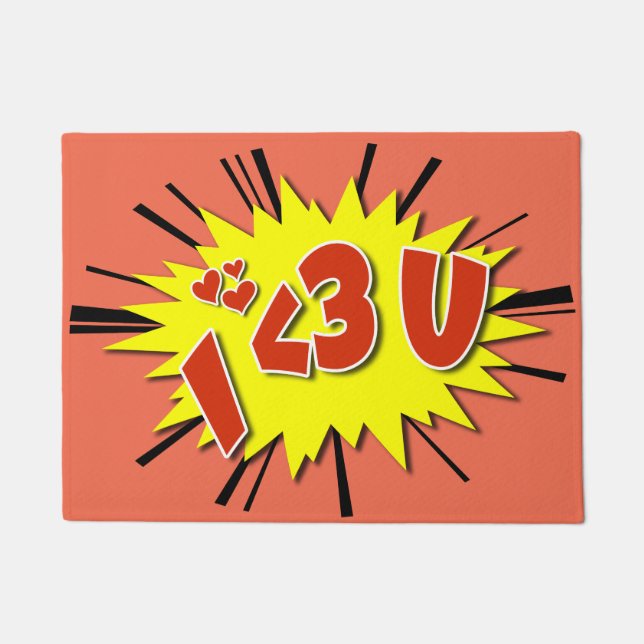 I love you doormat (Front)