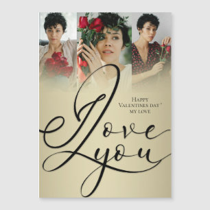  I Love You Elegant Gold Valentine’s Day Photo