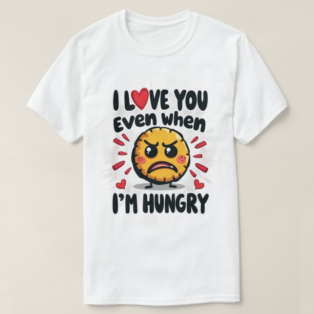 I love you even when I'm hungry T-Shirt (Design Front)