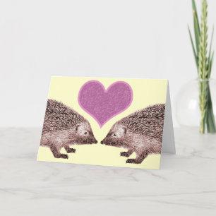 I Love You Even When You Get Prickly Two Hedgehogs Card