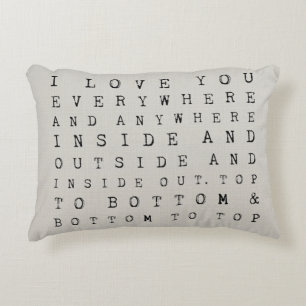 I Love You Everywhere Accent Pillow