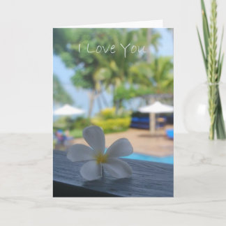 I Love You-Fijian Flower Card