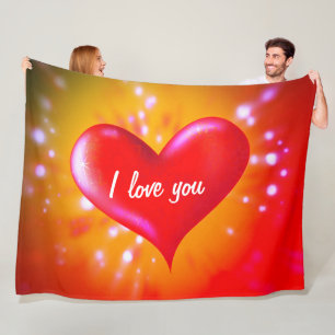 I Love You Fleece Blanket