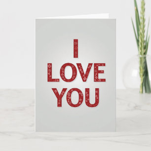 I Love You Floral Love Card